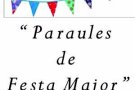 Paraules de Festa Major