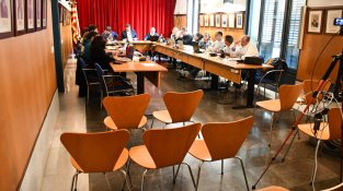 Un moment del ple d'aquest vespre