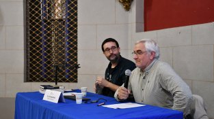 Quim Carreras, coordinador del cicle, en l'obertura de l'acte