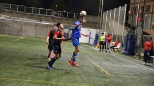 Diversos moments del partit d'aquest vespre