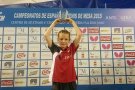 Sílvia Coll, campiona estatal de tennis taula prebenjamí
