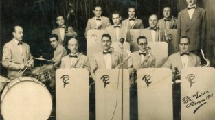 Amb la Principal de Cassà l’any 1954