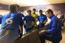 L'equip de 1a del Foment d'hoquei, amb la sort d'esquenes