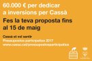 Última setmana per fer propostes als pressupostos participatius 2017