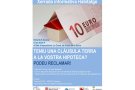 Xerrada informativa sobre la clàusula terra de les hipoteques