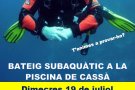 Bateig subaquàtic a la piscina de Cassà