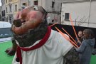 Un matí per fer cagar el tió a la plaça de la Coma