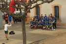 El parc de l'Estació de Cassà ha estat un punt de sortida de la Marató de les Vies Verdes