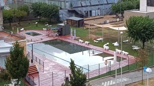 La piscina, aquest matí