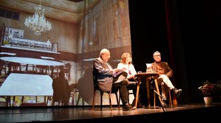 Joaquim Nadal, Mònica Reverter i Àngel Madrià, en la presentació del libnre
