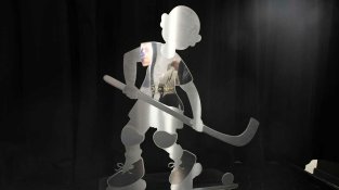 L'escultura metàl·lica de la festa