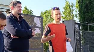 Marc Pinsach, presentant la ruta