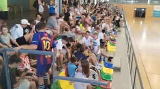 Molt de públic per veure els joves jugadors cassanencs
