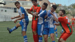 Un moment del partit del Cassà B d'aquesta tarda
