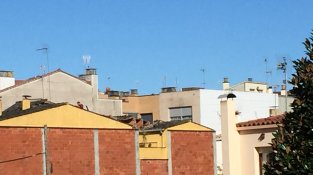 La casa afectada pel llamp, aquest matí