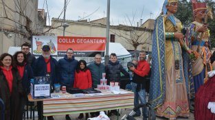 Els geganters de Cassà, amb la marató de TV3