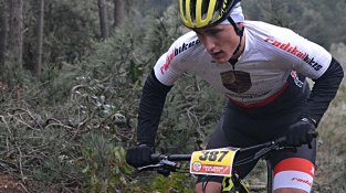 Guillem Cassu, en un momet de la cursa