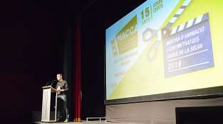 Carles brucet, presentant la gala final del Correcurts 2019