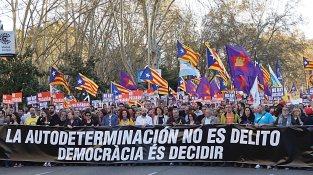 La capçalera de la manifestació