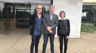 Visita de l'Institut de Gurb al de Cassà per conèixer els projectes de llengües estrangeres