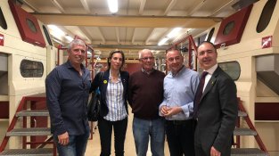 La consellera Maria Àngels Chacón ha visitat Cassà per reunir-se amb els membres de la candidatura de Junts per Cassà i Robert Mundet