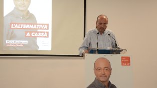Intervenció del cap de llista, Marià Montsunyer