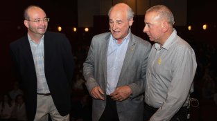 Els tres candidats, abans del debat