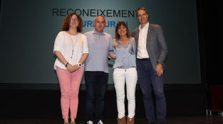 Núria Duran va rebre un reconeixement per la seva trajectòria esportiva