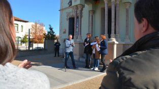 Lectura del manifest contra la violència envers les dones
