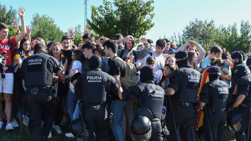 L'ANC Cassà denuncia l'ábús policial per la càrrega d'aquest matí
