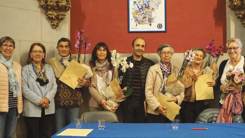 Homenatge als implantadors de Càritas a Cassà
