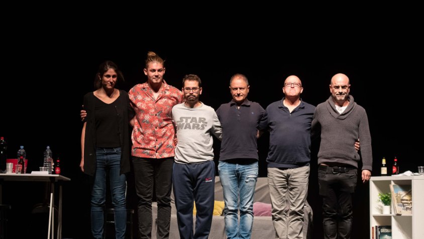 L'equip de Litus, ovacionat després de la representació de dissabte al vespre