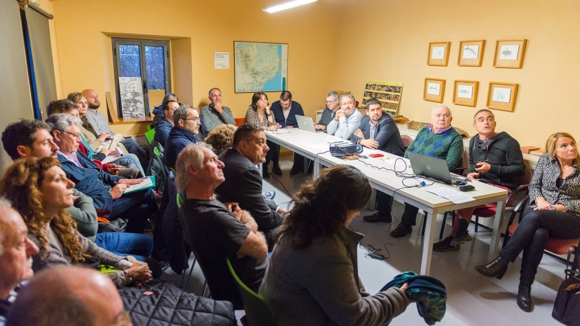 Un moment de la sessió d'avui del Consorci de les Gavarres