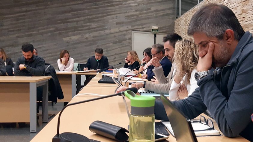 Un moment del ple que va aprovar els pressupostos del Consell Comarcal del Gironès