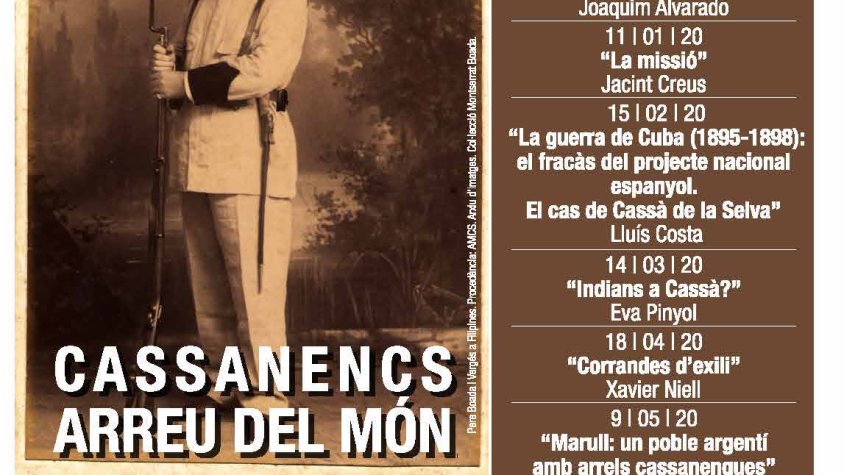 Dissabte, segona xerrada del cicle "Cassanencs arreu del món"