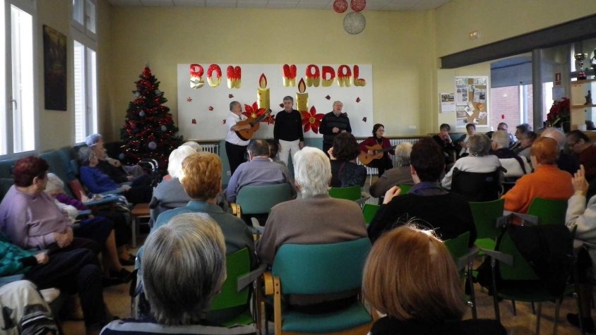 Festa nadalenca a la residència geriàtrica