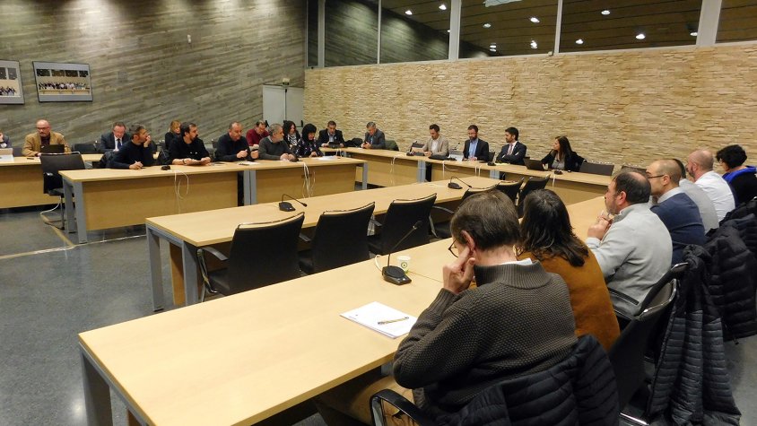 Un moment del consell d'alcaldes