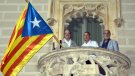 L'estelada feia quatre anys que onejava a Can Trinxeria