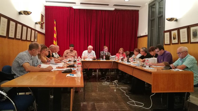 Una imatge del ple d'aquest vespre