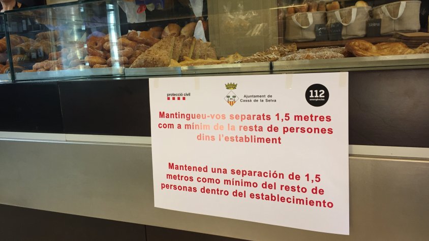L'aplicació de mesures de seguretat s'ha difos als establiments que romanen oberts