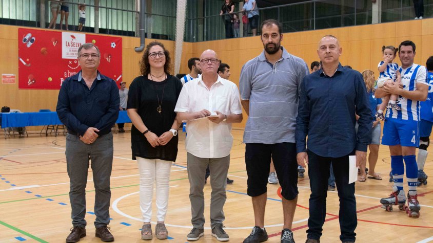 Carles Planas, a l'esquerra a la imatge, en la presentació del club el mes de setembre passat