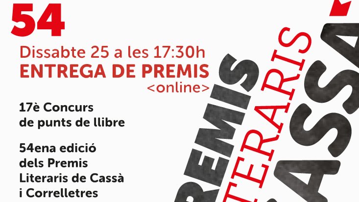 54a Festa dels Premis Literaris de Cassà