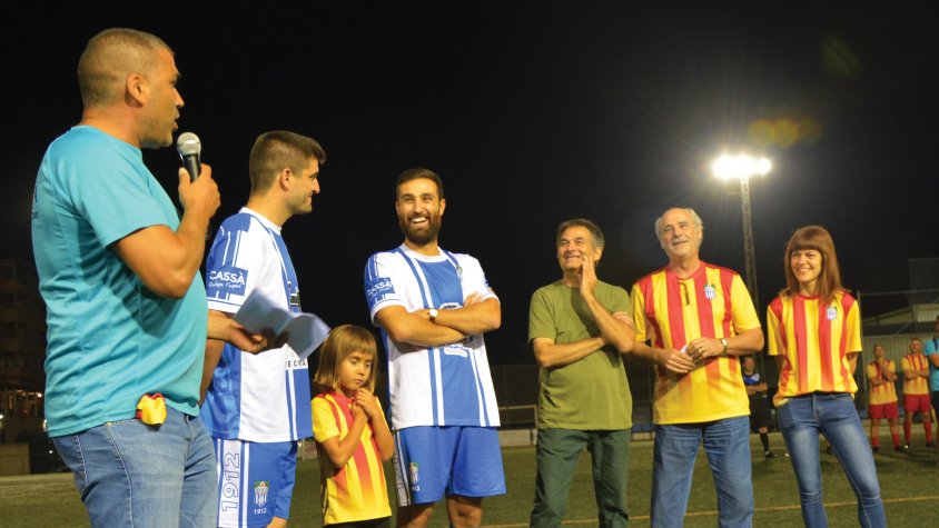 La nova megafonia es va posar a prova en l'acte de presentació de la temporada 2018/19 de la UD Cassà