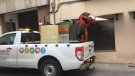Desinfecció dels carrers de Cassà