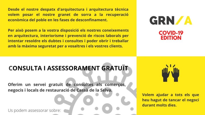 Una empresa cassanenca ofereix consulta gratuïta per la reobertura de locals en el desconfinament