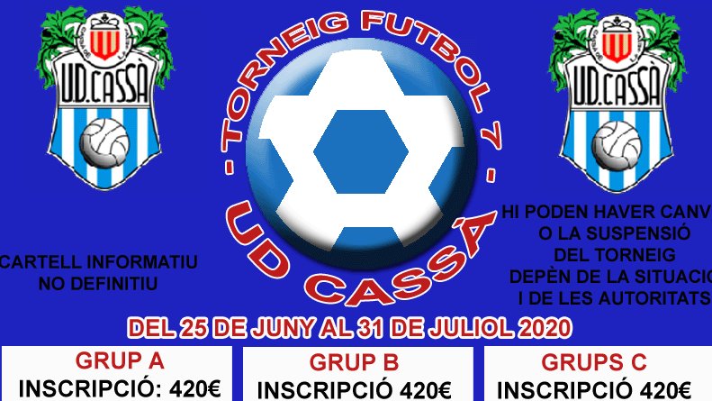 Obertes les preinscripcions al torneig de futbol-7 d'aquest estiu