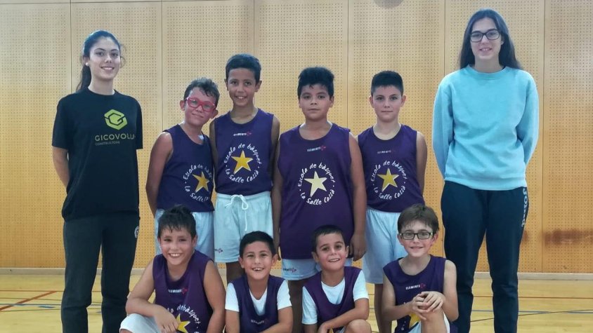 L'equip mini masculí La Salle Cassà