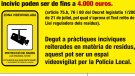 10 sancions contra abocaments a la via pública