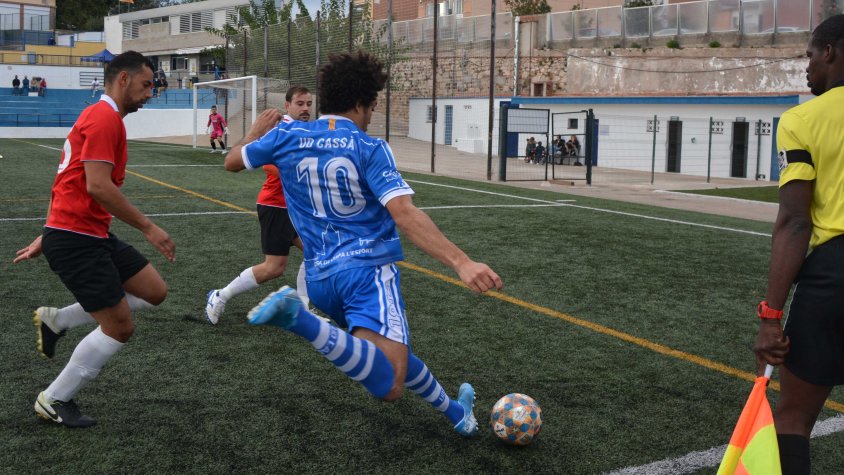 Karim ha estat un dels jugadors més incisius del Cassà en el partit d'avui