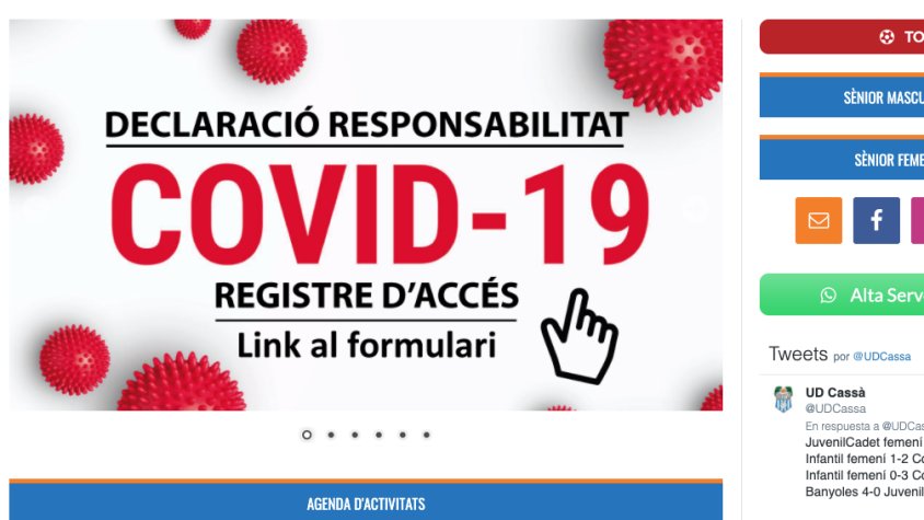 La UD Cassà implementa un sistema telemàtic per controlar els accesos als partits de futbol